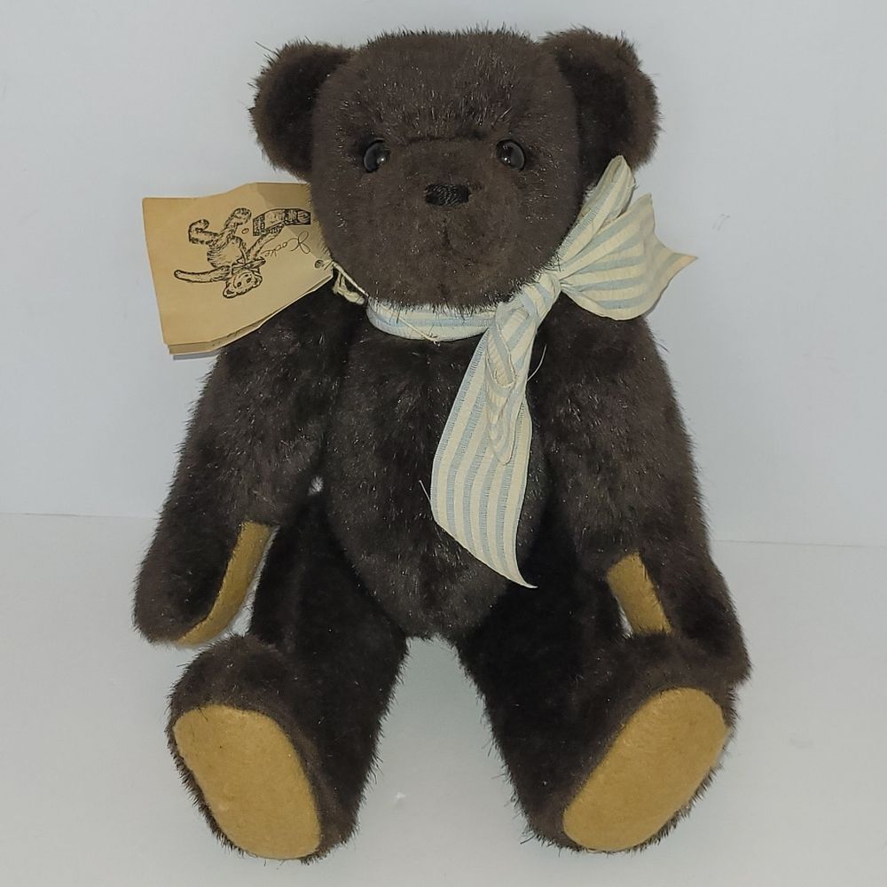 vintage 1990 Jennifer Cooke "PAWLIE" jointed teddy bear